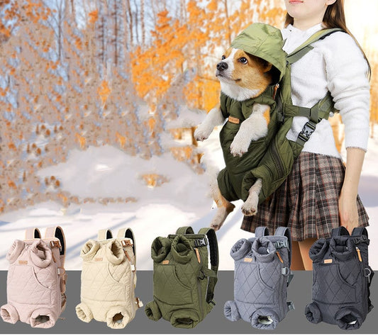 Quilted Pet Chest Backpack