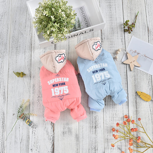 Cotton Padded Hoodie for Dogs