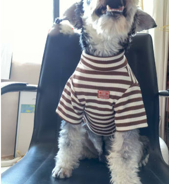 Cutest Striped Doggie Pajamas